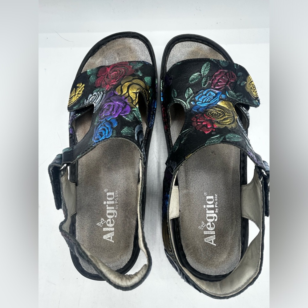Alegria Belle Metallic Rose Shoes VIK-839 Size 41/10.5-11 - Picture 4 of 7